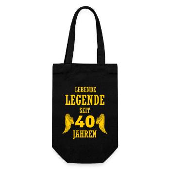 Légende vivante 40 ans 40e anniversaire drôle - Sac à bouteille - noir - Devant