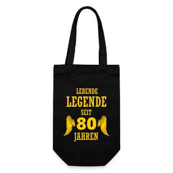 Légende vivante 80 ans 80e anniversaire drôle - Sac à bouteille - noir - Devant