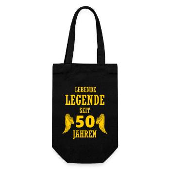 Légende vivante 50 ans 50e anniversaire drôle - Sac à bouteille - noir - Devant