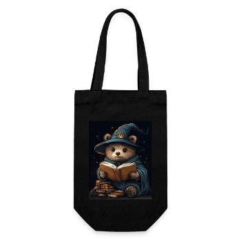 Halloween Gift Women Bear Men Kids Decoration - Gift Bag for Bottles - black - Front