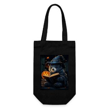 Halloween Gift Women Bear Men Kids Decoration - Gift Bag for Bottles - black - Front