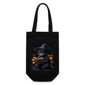 Halloween Gift Women Bear Men Kids Decoration - Gift Bag for Bottles - black - Front