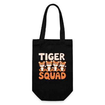 Tiger Group Design Tiger Squad - Gift Bag for Bottles - black - Front