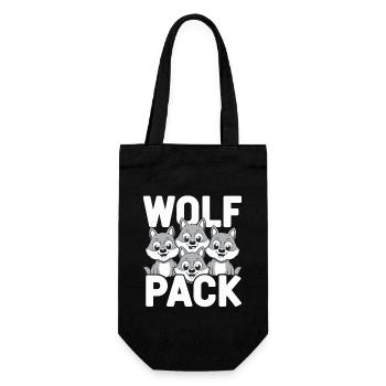 Wolf Group Design Wolf Pack - Gift Bag for Bottles - black - Front