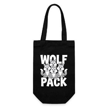 Wolf Group Design Wolf Pack - Gift Bag for Bottles - black - Front