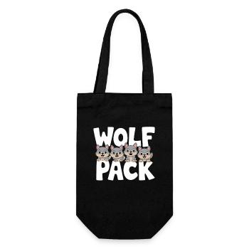 Wolf Group Design Wolf Pack - Gift Bag for Bottles - black - Front