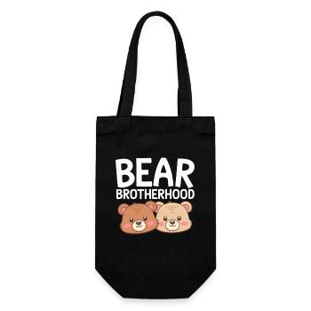 Bears Groups Design Bears Brotherhood - Gift Bag for Bottles - black - Front