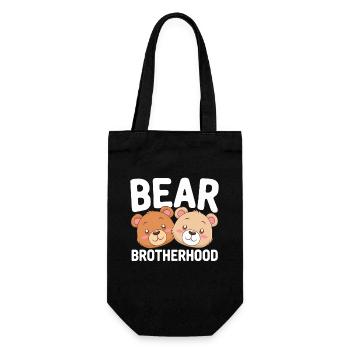 Bears Groups Design Bears Brotherhood - Gift Bag for Bottles - black - Front