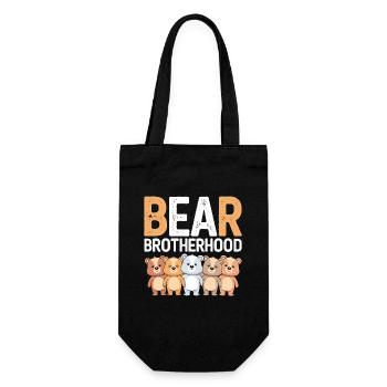 Bears Groups Design Bears Brotherhood - Gift Bag for Bottles - black - Front