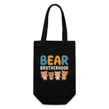 Bears Groups Design Bears Brotherhood - Gift Bag for Bottles - black - Front
