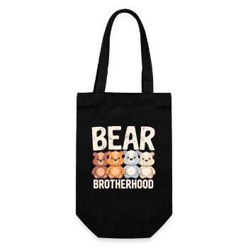 Bears Groups Design Bears Brotherhood - Gift Bag for Bottles - black - Front