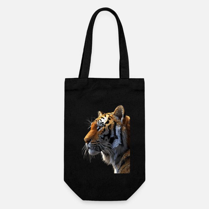 Bengalischer Tiger - Geschenkbeutel für Flaschen - Schwarz