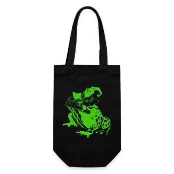 Halloween Frog - Gift Bag for Bottles - black - Front