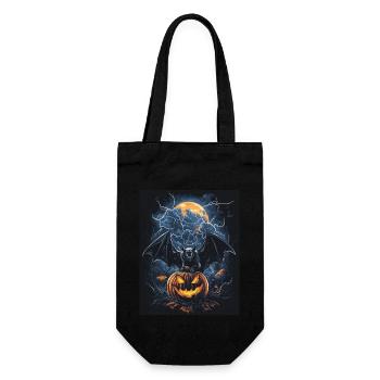 Cadeau d’Halloween Femmes Chauve-souris Hommes Enfants - Sac à bouteille - noir - Devant