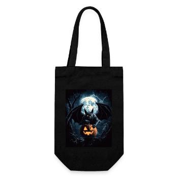 Cadeau d’Halloween Femmes Chauve-souris Hommes Enfants - Sac à bouteille - noir - Devant