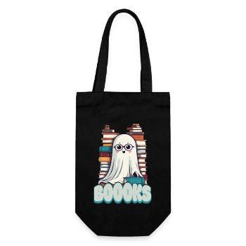 Mignon Amateur de Livres Fantôme - Sac à bouteille - noir - Devant