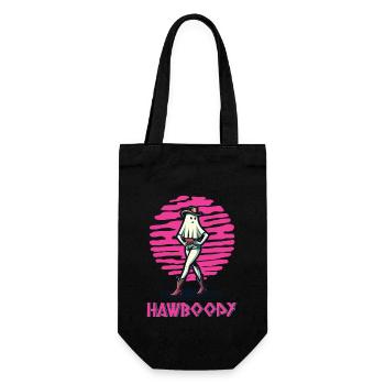 cow-boy fille fantôme drôle Hawboody dire - Sac à bouteille - noir - Devant