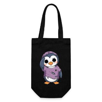 Penguin Zombie Halloween Spooky Cuteness - Gift Bag for Bottles - black - Front
