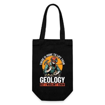 Geologist There Is More To Life Than Rockhounding - Gift Bag for Bottles - black - Front