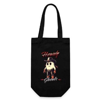 Funny Cowboy Ghost Welcomes Ghosts Men - Gift Bag for Bottles - black - Front