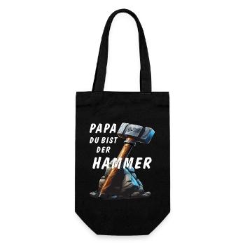 VA-THOR, DADDY, YOU'RE AWESOME - Gift Bag for Bottles - black - Front