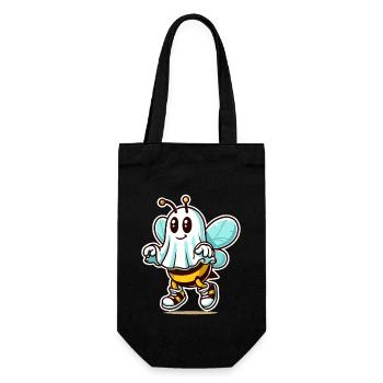 Drôle d’abeille fantôme Abeille fantôme mignonne - Sac à bouteille - noir - Devant
