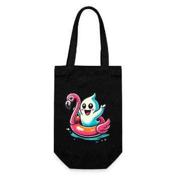 Summer Halloween Funny Lifestyle Retro Vintage - Gift Bag for Bottles - black - Front
