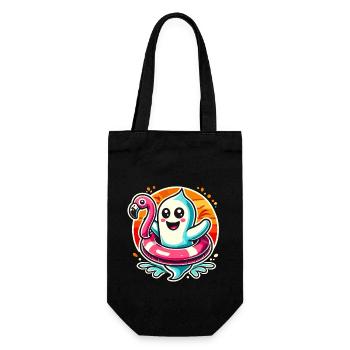 Summer Halloween Funny Lifestyle Retro Vintage - Gift Bag for Bottles - black - Front