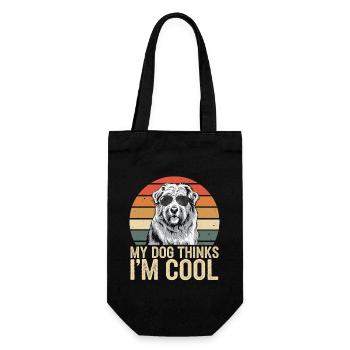 Maremma abruzzo shepherd Maremmano - Gift Bag for Bottles - black - Front