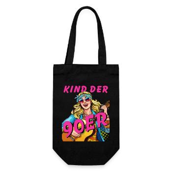 WOMAN CHILD OF THE 90S - Gift Bag for Bottles - black - Front