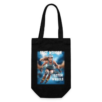 FEMME RAPIDE, ROUES PLUS RAPIDES - Sac à bouteille - noir - Devant