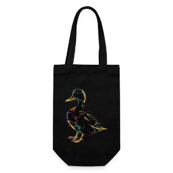 Duck - Gift Bag for Bottles - black - Front