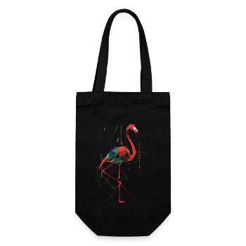Flamingo - Gift Bag for Bottles - black - Front