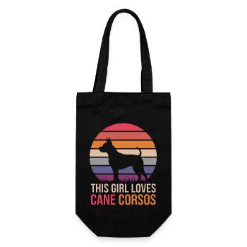 Cane Corso Italiano Cadeau drôle de Cane Corso - Sac à bouteille - noir - Devant