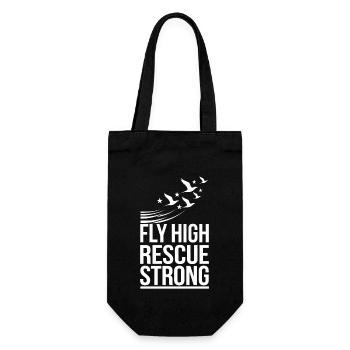 Passionate About Bird Rescue and Wildlife - Gift Bag for Bottles - black - Front