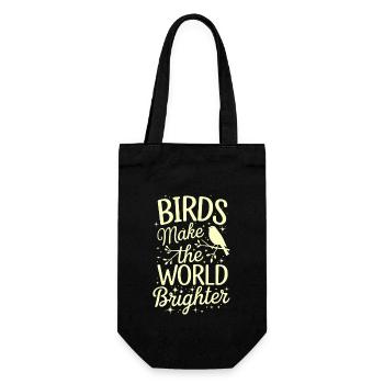 Passionné par le sauvetage des oiseaux et la faune sauvage - Sac à bouteille - noir - Devant