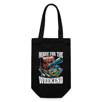 Fossil Hunter Ready For The Weekend Geologist - Gift Bag for Bottles - black - Front
