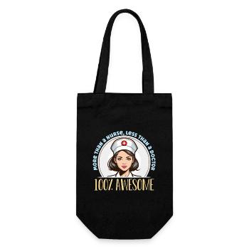 Nurse Practitioner More Than A Nurse Healthcare - Geschenkbeutel für Flaschen - Schwarz - Vorne