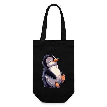 Penguin - Gift Bag for Bottles - black - Front