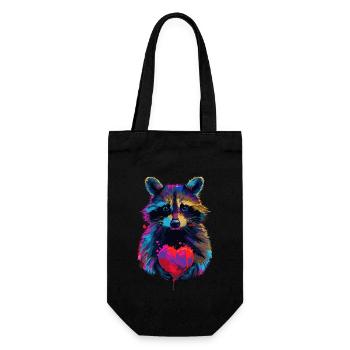 Raton laveur - Sac à bouteille - noir - Devant