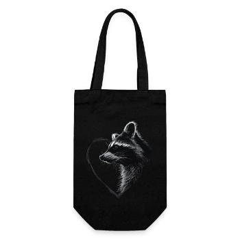Raton laveur - Sac à bouteille - noir - Devant
