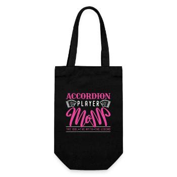 Accordion Player Mom The Idol The Music Lover - Geschenkbeutel für Flaschen - Schwarz - Vorne