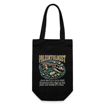 Paleontologist Someone Who Digs Up Archaeologist - Gift Bag for Bottles - black - Front