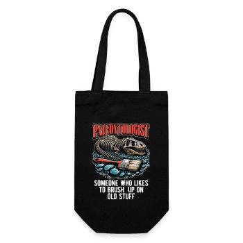 Paleontologist Someone Who Likes Fossil Hunting - Gift Bag for Bottles - black - Front