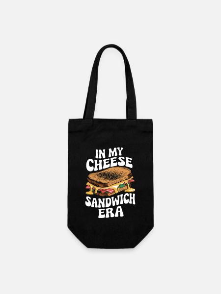 In Meiner Käse-Sandwich-Ära Nationaler - Geschenkbeutel für Flaschen - Schwarz