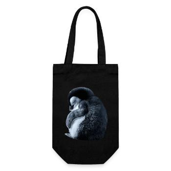 Penguin - Gift Bag for Bottles - black - Front
