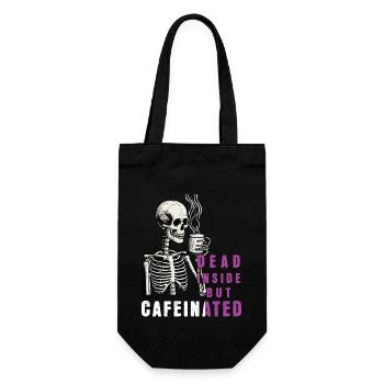 Funny Coffee Saying - Gift Bag for Bottles - black - Front