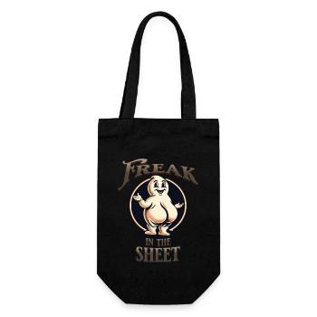 Freak Under The Sheet Drôle Ghost Design - Sac à bouteille - noir - Devant