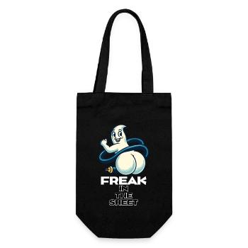 Freak sous la feuille drôle de conception fantôme - Sac à bouteille - noir - Devant