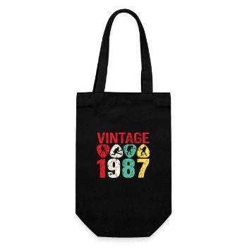 1987 Anniversaire Rock n Roll Vintage - Sac à bouteille - noir - Devant